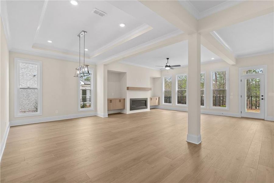 Spacious, unfurnished interior of a new home in Bellwyn, Johns Creek (Image 11).