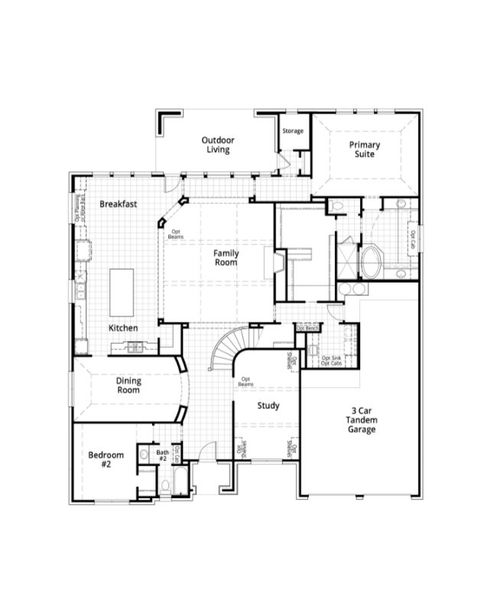 2D floor plan layout for the 296 Plan by Highland Homes in Cambridge Crossing: 74ft. lots, Celina, TX (Image 21). 2D floor plan layout for the 296 Plan by Highland Homes in Cambridge Crossing: 74ft. lots, Celina, TX (Image 21).