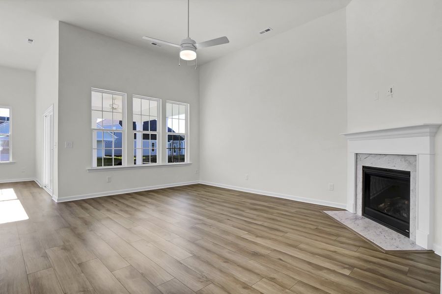 Spacious, unfurnished interior of a new home in Grand Park, Leland (Image 13). Spacious, unfurnished interior of a new home in Grand Park, Leland (Image 13).