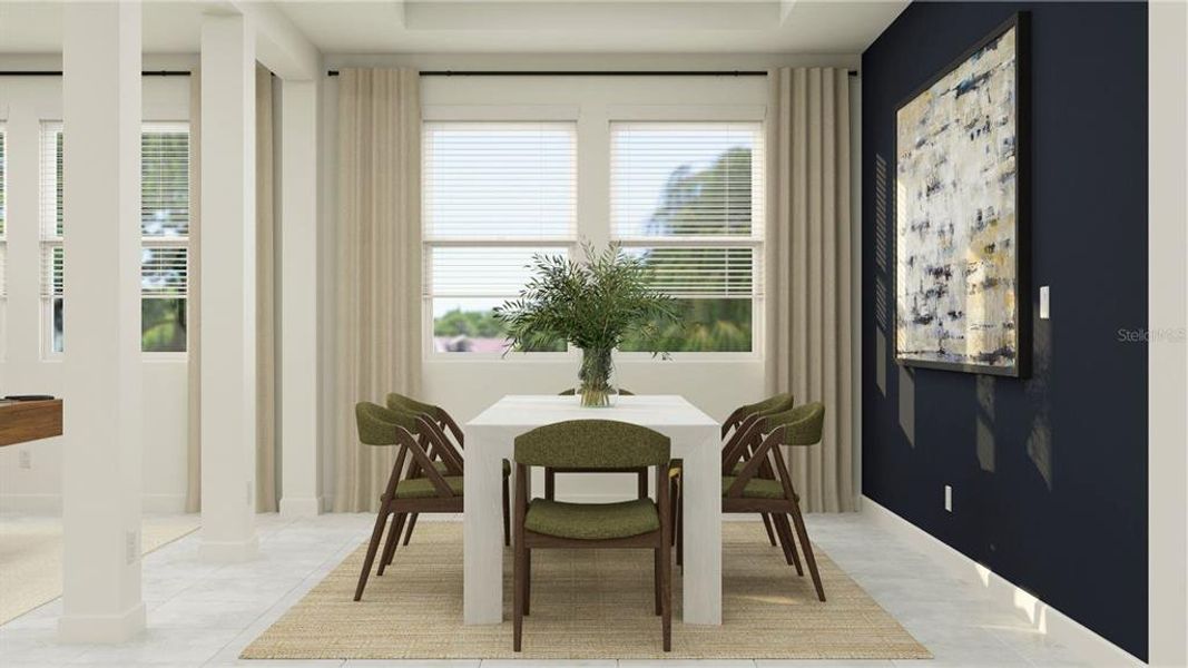 Furnished interior view inside a new home in Meadow Pointe, Groveland (Image 5).