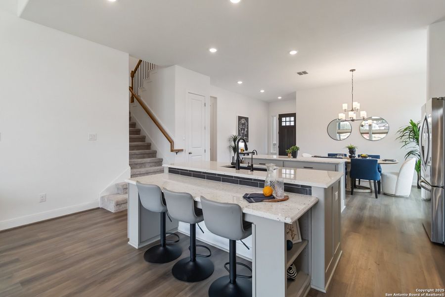 Furnished interior view inside a new home in Woodbridge Farms, La Vernia (Image 15).