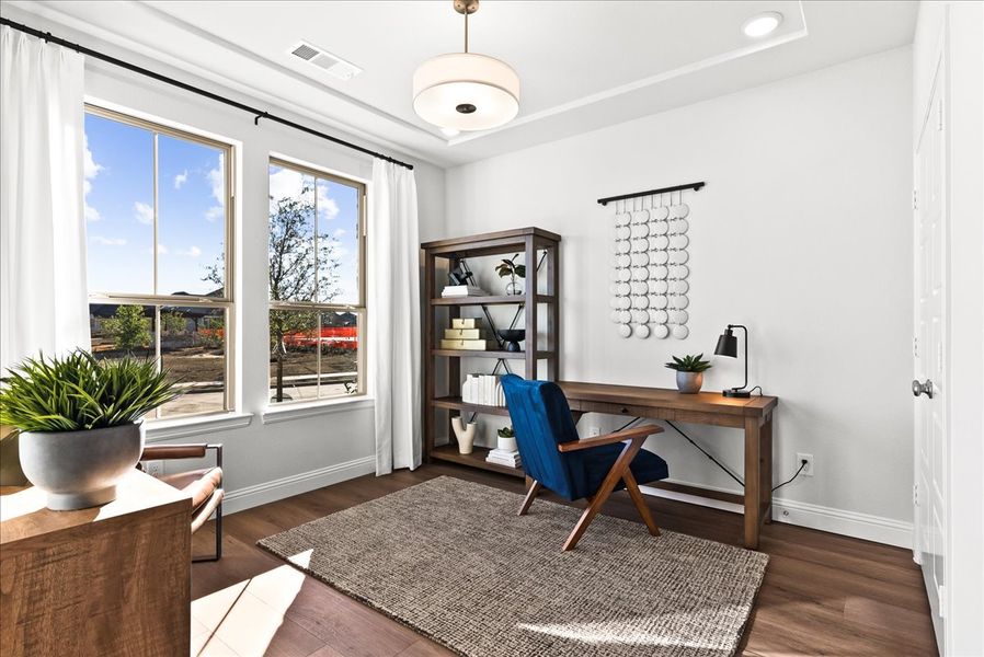 Furnished interior view inside a new home in La Terra at Uptown Celina, Celina (Image 14).