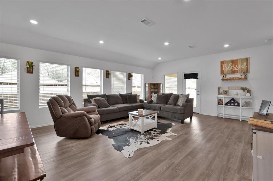 Living Area with a lot of natural light