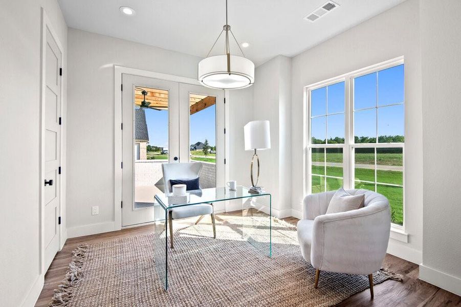 Furnished interior view inside a new home in , Midlothian (Image 18). Furnished interior view inside a new home in , Midlothian (Image 18).