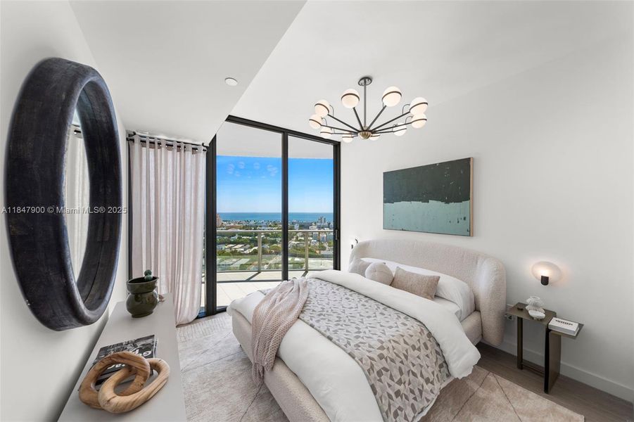 Furnished interior view inside a new home in , Miami Beach (Image 20). Furnished interior view inside a new home in , Miami Beach (Image 20).