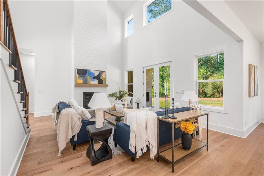 Furnished interior view inside a new home in , Alpharetta (Image 16). Furnished interior view inside a new home in , Alpharetta (Image 16).