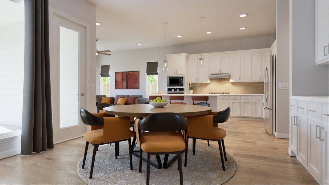 Representative furnished interior of a home built from the Hannah by New Home Co. in Winfrey Estates, Tomball (Image 6).