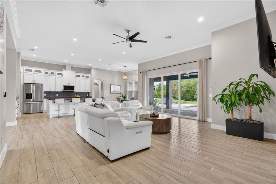 Furnished interior view inside a new home in , Orlando (Image 17). Furnished interior view inside a new home in , Orlando (Image 17).