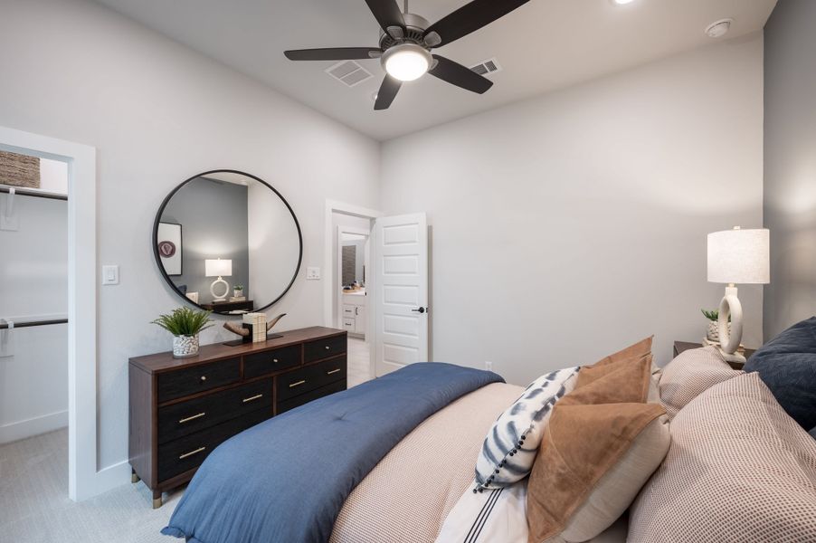 Representative furnished interior of a home built from the Falcon by Tri Pointe Homes in Tompkins Reserve, Katy (Image 73).