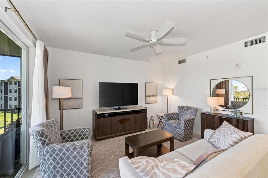 Furnished interior view inside a new home in Wellen Park Golf & Country Club, Venice (Image 12).