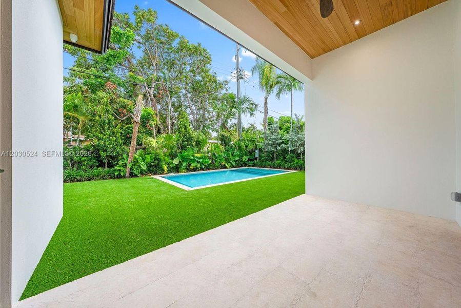 Exterior details and patio area of a home in , Miami (Image 35). Exterior details and patio area of a home in , Miami (Image 35).