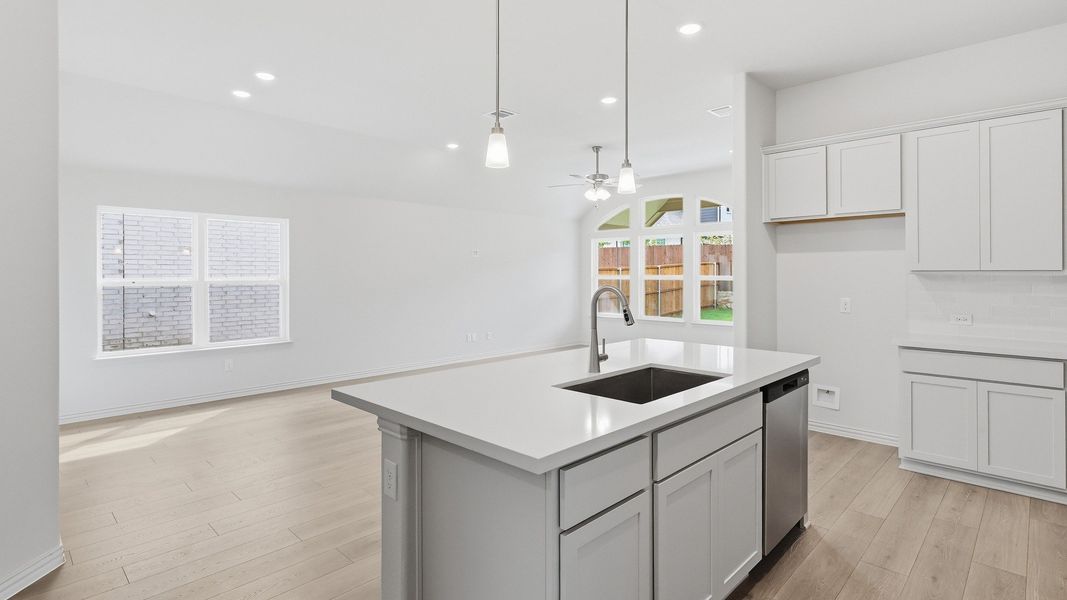 Furnished interior view inside a new home in Thompson Farms, Van Alstyne (Image 29).