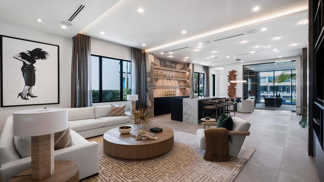 Furnished interior view inside a new home in , Boca Raton (Image 25).