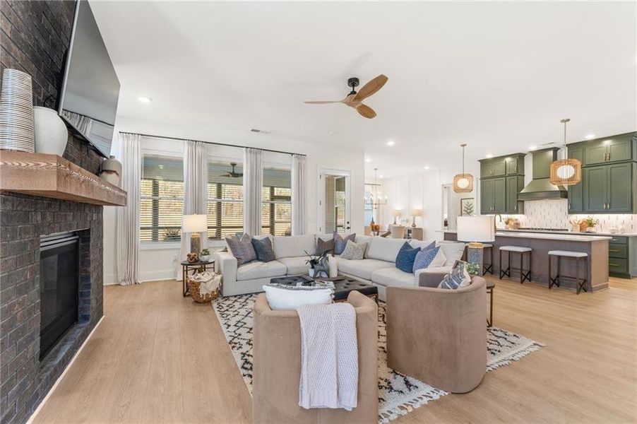 Furnished interior view inside a new home in The Reserve at Knollwood, Canton (Image 30). Furnished interior view inside a new home in The Reserve at Knollwood, Canton (Image 30).