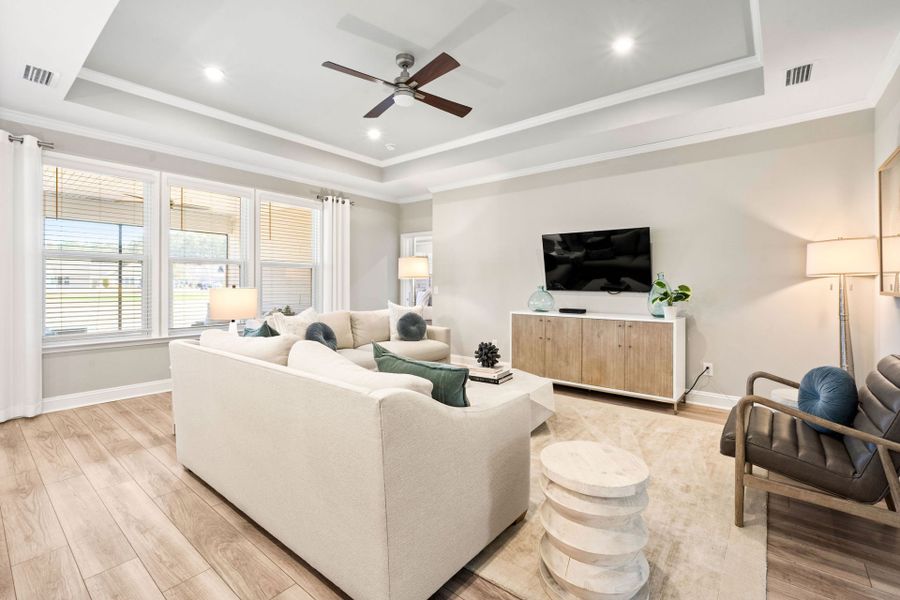 Furnished interior view inside a new home in Sun City Hilton Head, Bluffton (Image 7).