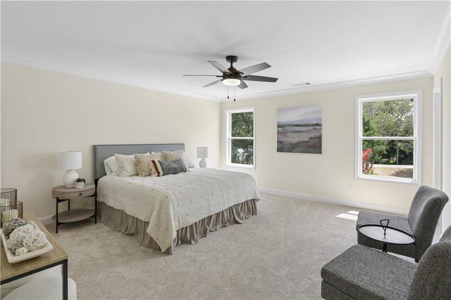 Furnished interior view inside a new home in , Flowery Branch (Image 14).