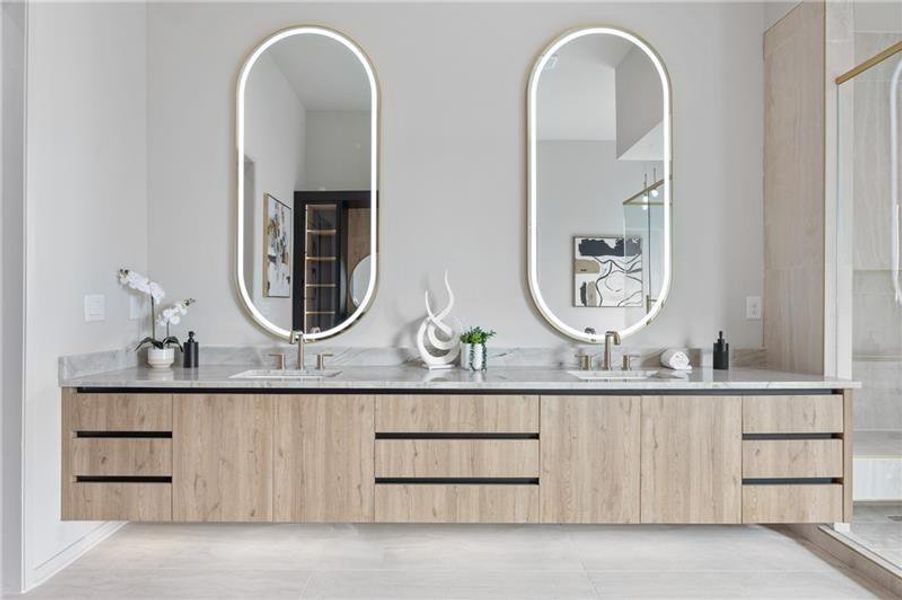 Furnished interior view inside a new home in , Sandy Springs (Image 21).