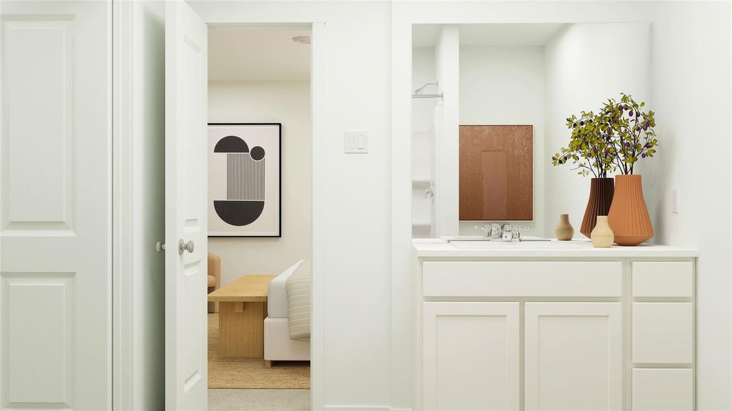 Furnished interior view inside a new home in Synova, Crosby (Image 13).