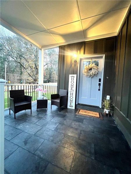 Exterior details and patio area of a home in , Atlanta (Image 3).