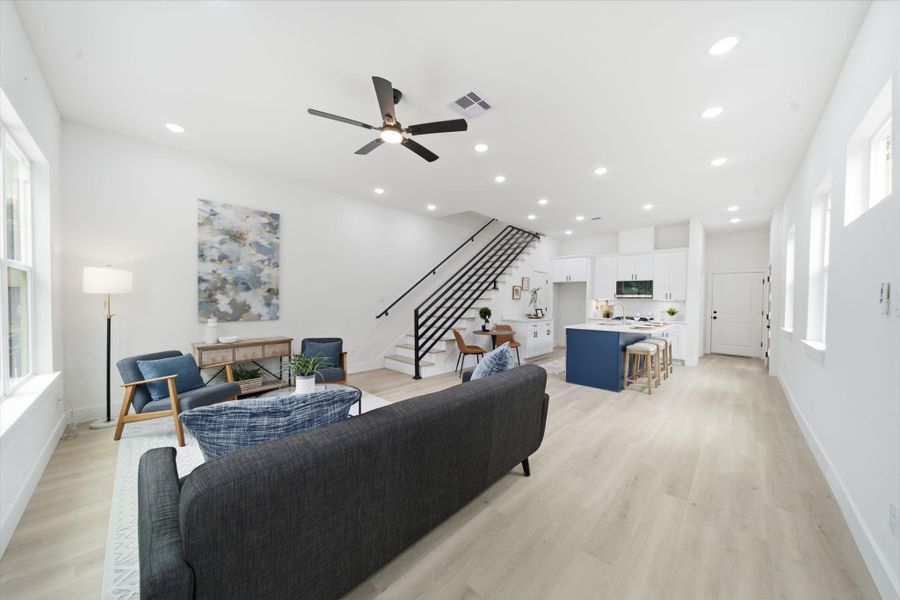 Furnished interior view inside a new home in , Houston (Image 26).