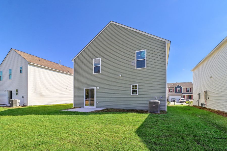 Representative exterior photo of a completed home built from the Meadowbrook by Great Southern Homes in Canopy Of Oaks, Sumter, SC (Image 20).