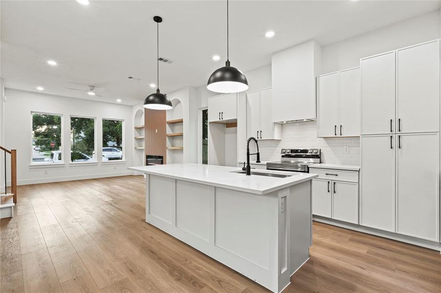 Furnished interior view inside a new home in , Dallas (Image 4).