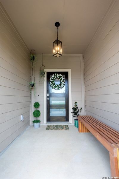 Exterior details and patio area of a home in Copper Canyon, Bulverde (Image 32).