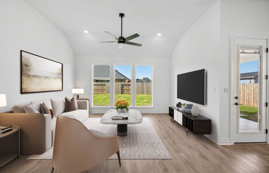 Virtually Staged Living Room