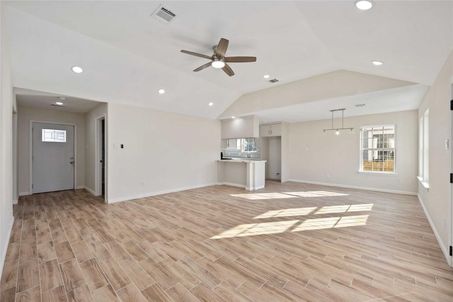 Open concept living Open concept living