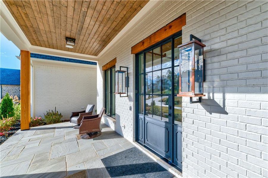 Exterior details and patio area of a home in , Cumming (Image 32).