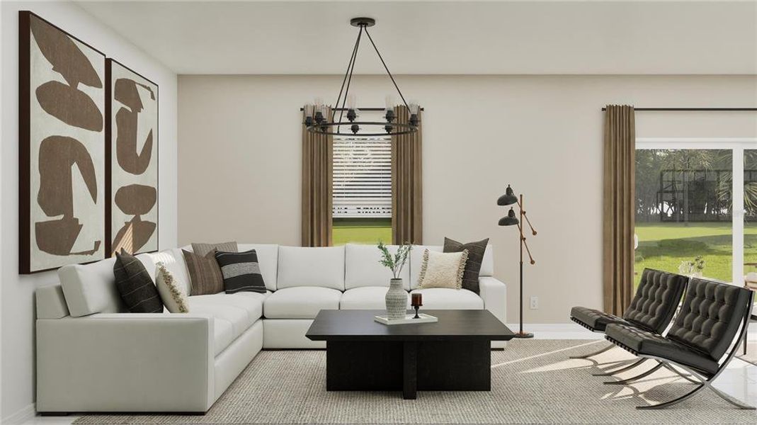 Furnished interior view inside a new home in Lennar at Turnleaf, Punta Gorda (Image 15).