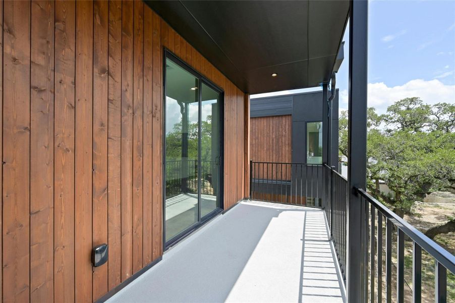 Exterior details and patio area of a home in The Reyna, Austin (Image 2). Exterior details and patio area of a home in The Reyna, Austin (Image 2).