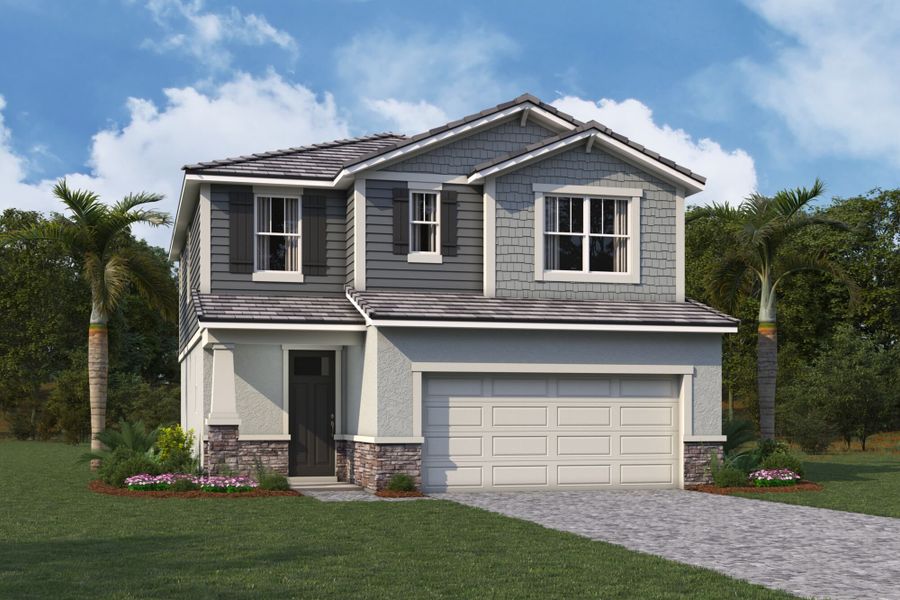 Representative exterior photo of a completed home built from the Blue Spring by Mattamy Homes in Summerlit, Naples, FL (Image 2).