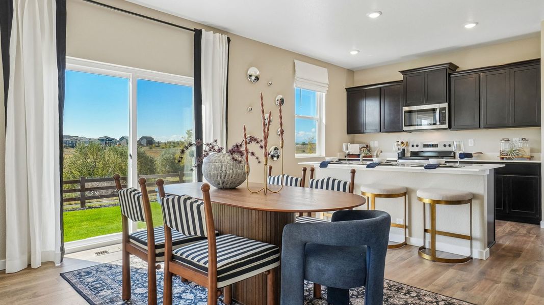 Furnished interior view inside a new home in Fossil Creek Ranch, Windsor (Image 8).