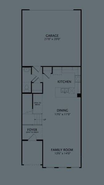 2D floor plan layout of this home in Chelsea Commons, Allen, TX (Image 3).