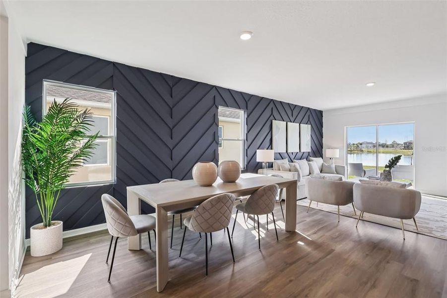 Furnished interior view inside a new home in , Haines City (Image 8).