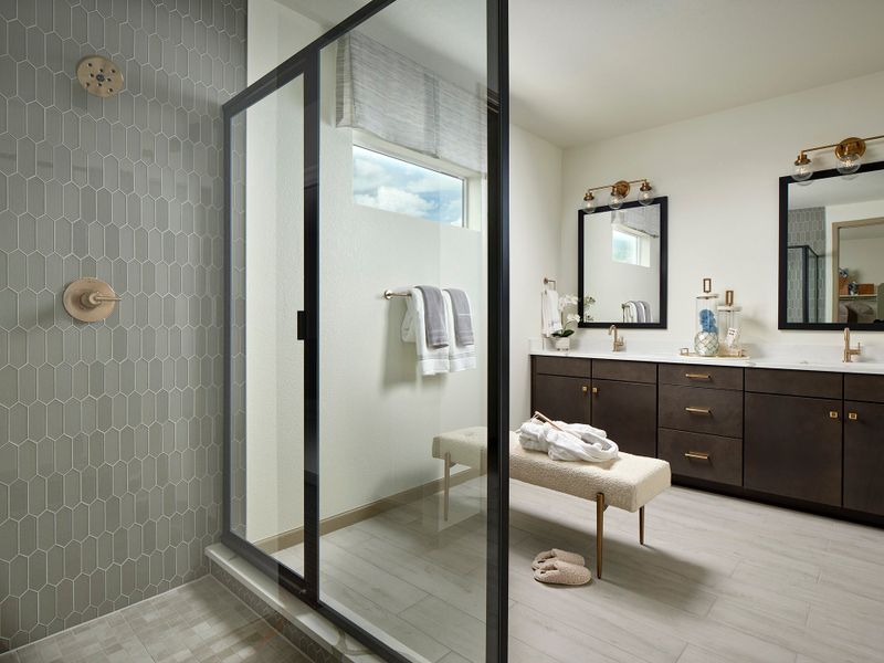 Representative furnished interior of a home built from the 4036 by Tri Pointe Homes in Reunion, Commerce City (Image 13).