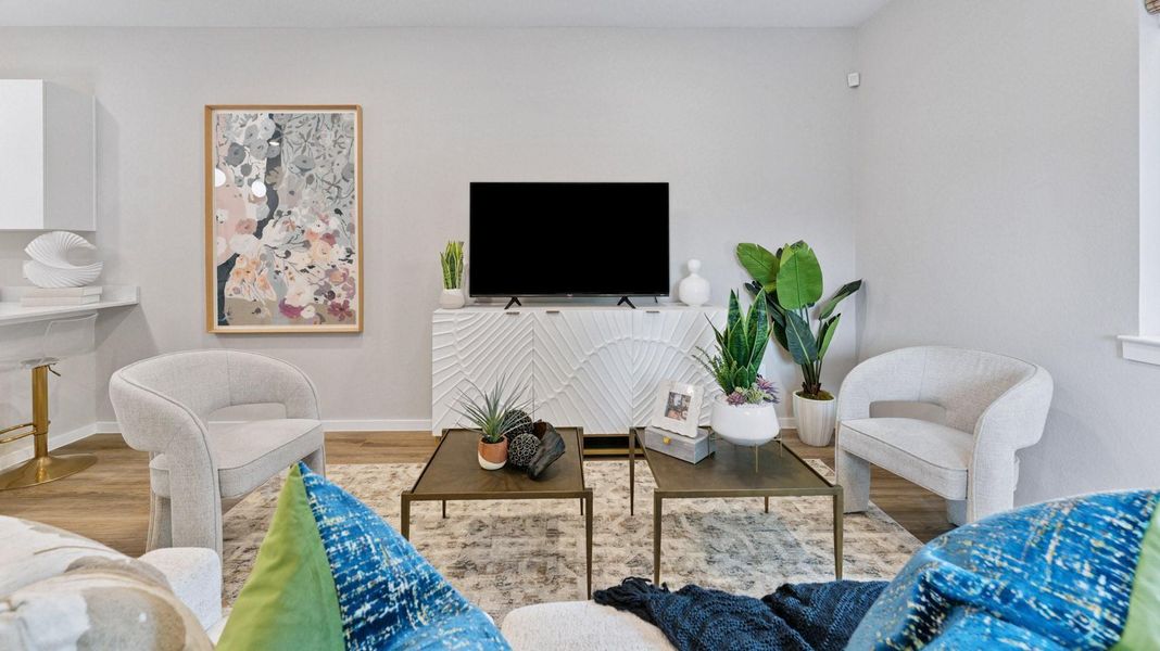 Furnished interior view inside a new home in Mansfield Estates, Houston (Image 10).