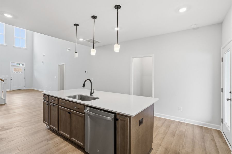 Furnished interior view inside a new home in Ovation at Sweetbrier, Durham (Image 9).