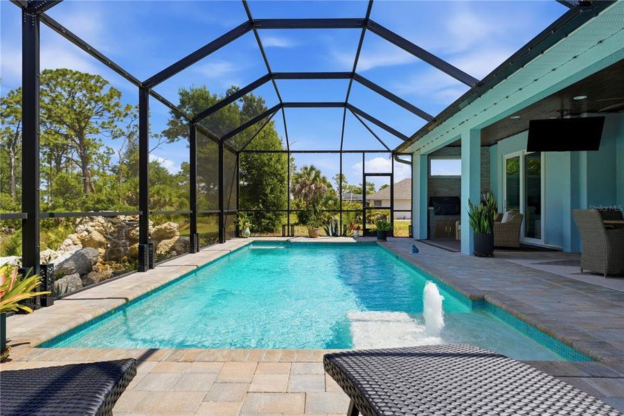 Exterior details and patio area of a home in , Rotonda West (Image 28).