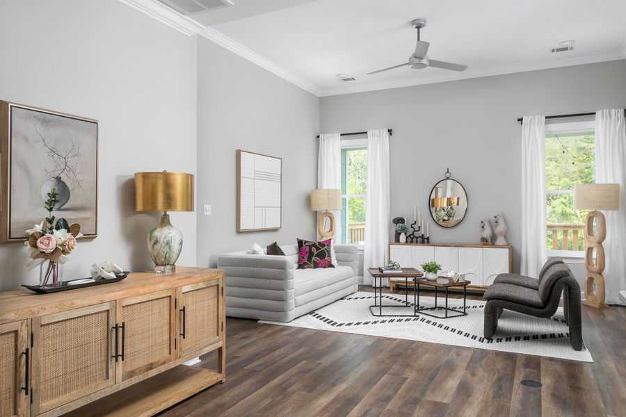Representative furnished interior of a home built from the The Camden by Greentech Homes LLC in Nature's Cove, Ooltewah (Image 9).