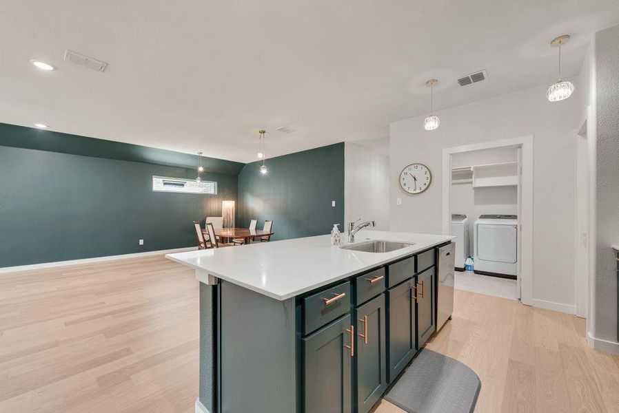 Furnished interior view inside a new home in Tesoro at Chisholm Trail Ranch, Crowley (Image 17).