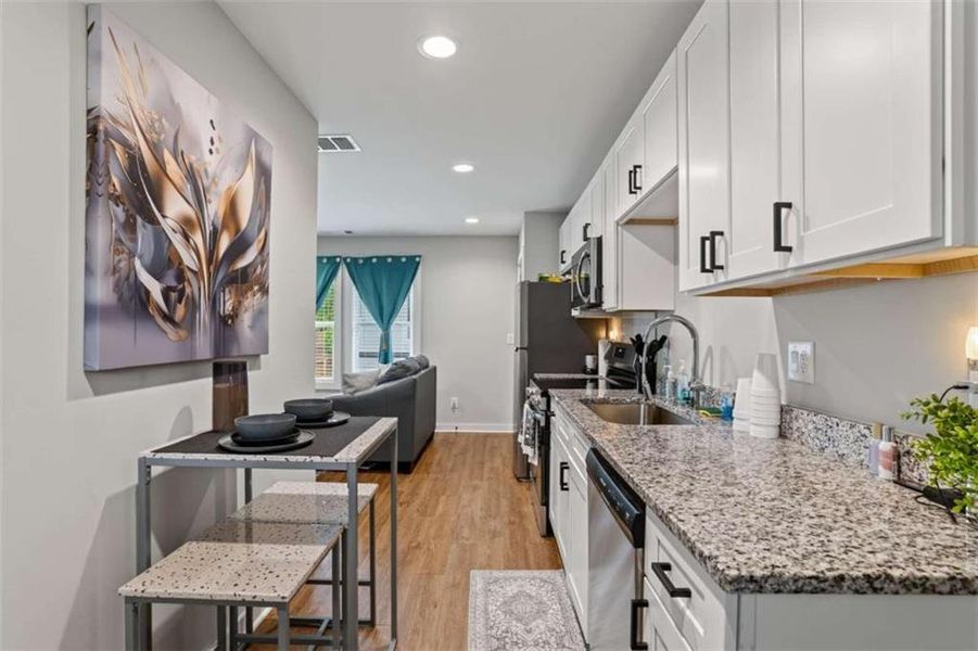 Furnished interior view inside a new home in , Atlanta (Image 20).