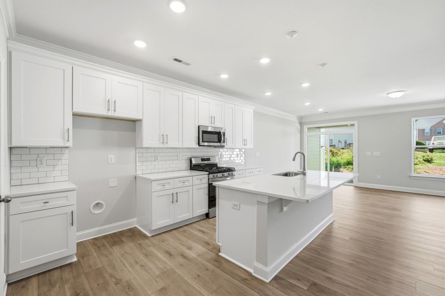 Furnished interior view inside a new home in Harrisburg Village Townhomes, Harrisburg (Image 8). Furnished interior view inside a new home in Harrisburg Village Townhomes, Harrisburg (Image 8).