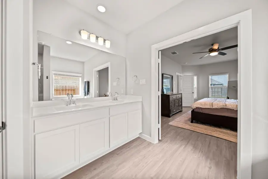 Double vanity in primary bathroom Double vanity in primary bathroom