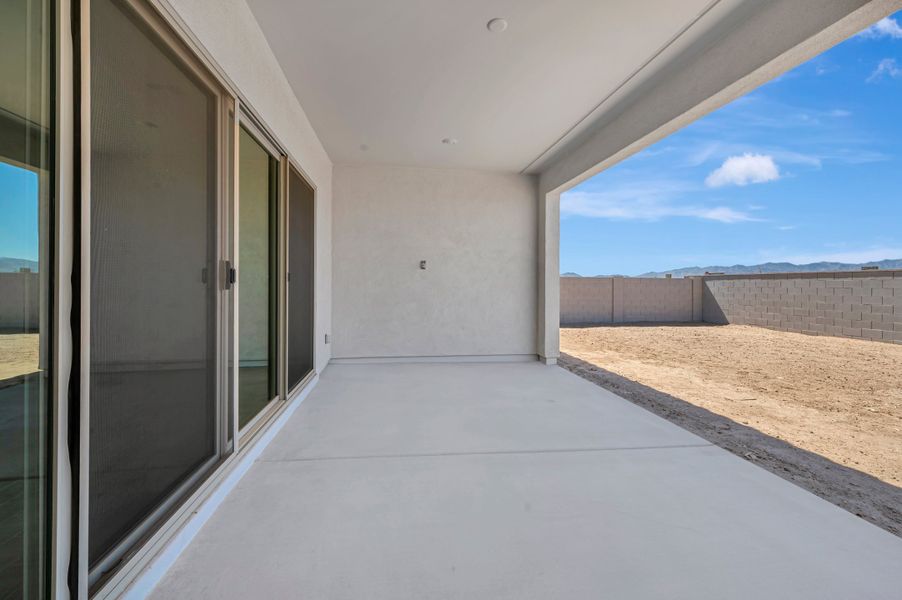 Exterior details and patio area of a home in Abel Ranch, Goodyear (Image 20).