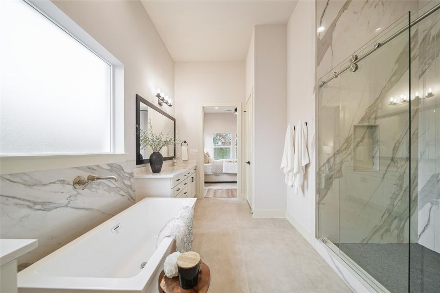 Furnished interior view inside a new home in , Houston (Image 17).