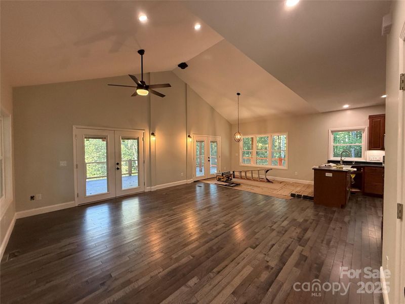 Looking into Great Room from Kitchen