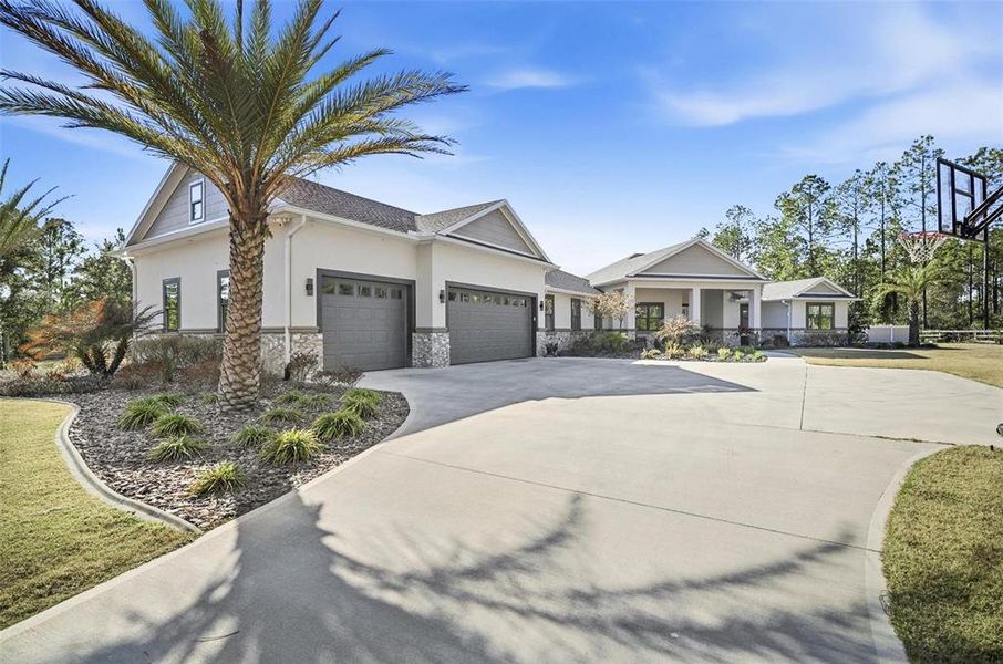 Front exterior of a new home in , Palm Coast, FL, highlighting curb appeal (Image 24).
