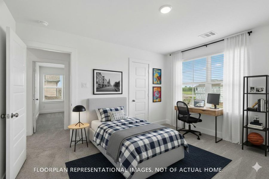 Furnished interior view inside a new home in Hallimore Ranch, Rosenberg (Image 10).